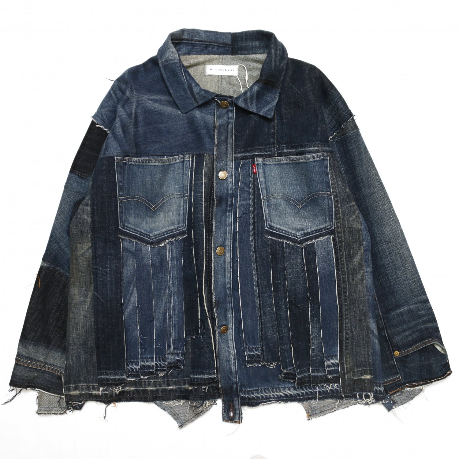 <img class='new_mark_img1' src='https://img.shop-pro.jp/img/new/icons8.gif' style='border:none;display:inline;margin:0px;padding:0px;width:auto;' />Remake by Yi / Denim Jacket (Vintage Levis denim)